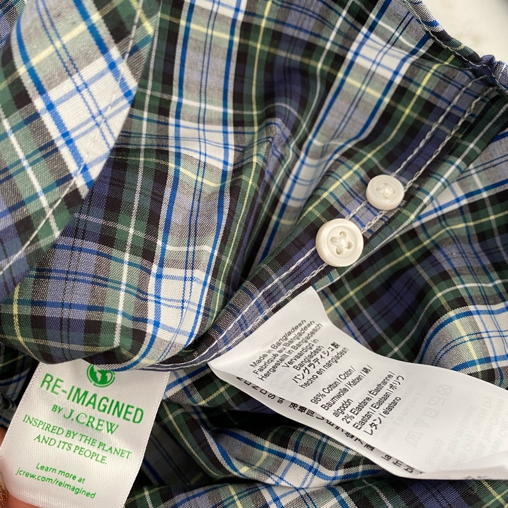 J.Crew Factory Flex Wrinkle Free Shirt, HP - Picture 9 of 11